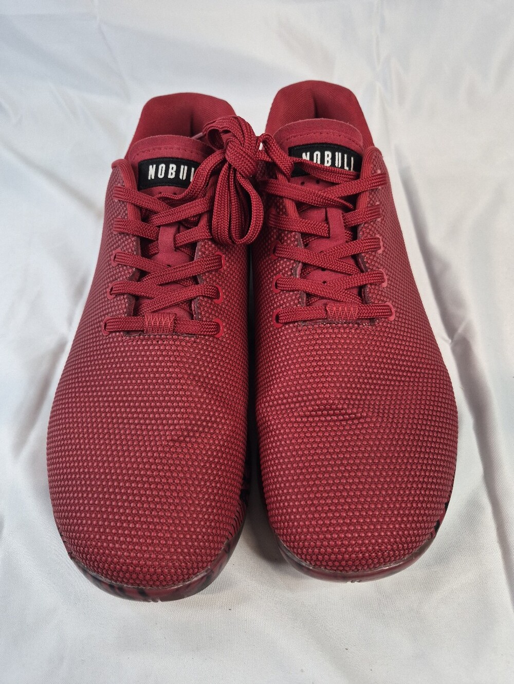 NOBULL SuperFabric Training Shoes Red Athletic Sneakers Men's US 11.5
